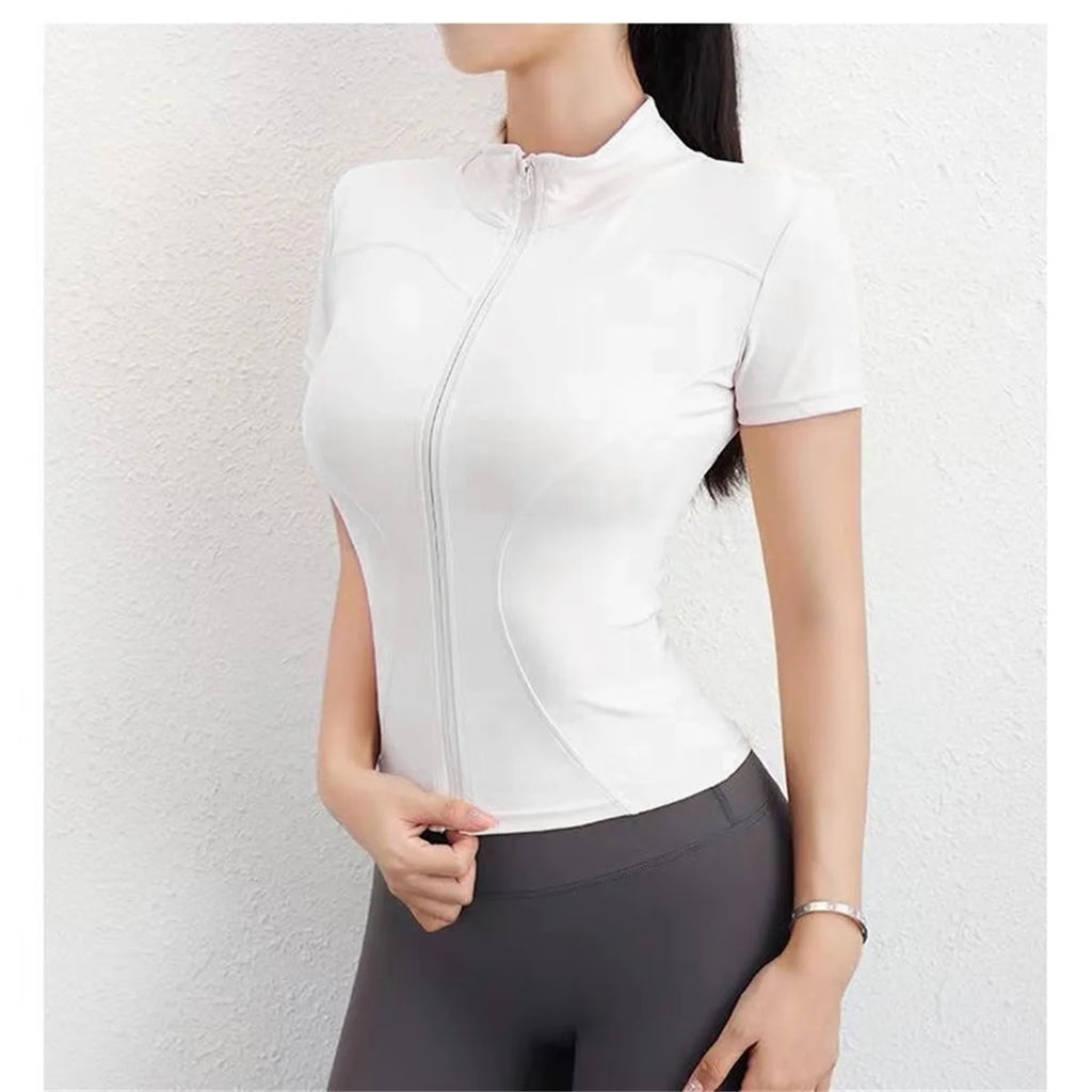 Women Summer Slim Yoga Tops